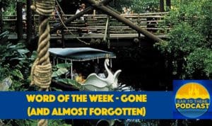 Disney World Podcast, Word of the Week Gone, Walt Disney World Podcast Swan Boats, Disney World Plaza Swan Boats