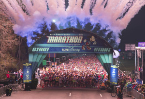 (JAN. 12, 2014): A record field of 26,000 runners starts the 2014 Walt Disney World Marathon Jan. 12, 2014 in Lake Buena Vista, Fla. The 26.2-mile race through all four Walt Disney World theme parks culminates a weekend of running events that also included a half marathon, 10K, 5K and Kids Races. Runners from all 50 states and 60 countries participated in the weekend events, presented by runDisney. (Preston Mack/Disney, photographer)