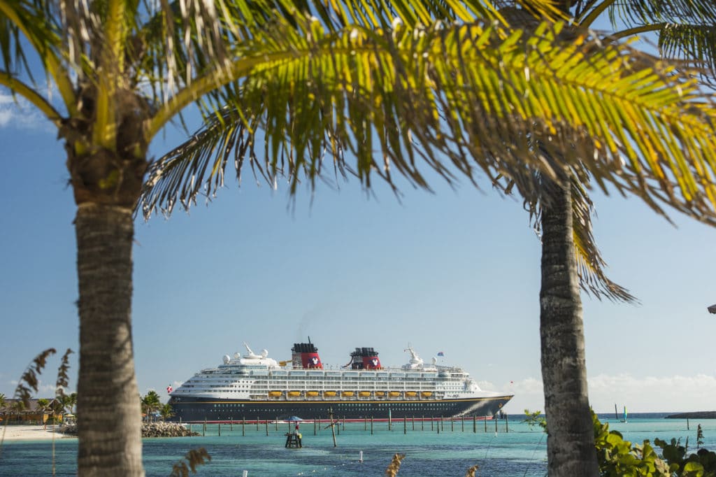 The Disney Cruise Line Ship - the Magic - Visiting Castaway Cay