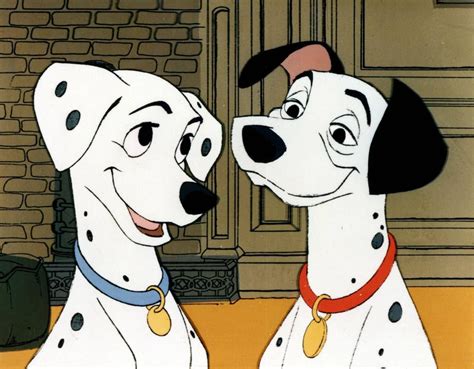 The sweet animated Pongo and Perdita pictured here gazing lovingly at one another, would be welcome at the pooch-friendly digs in Walt Disney World's Yacht Club Resort