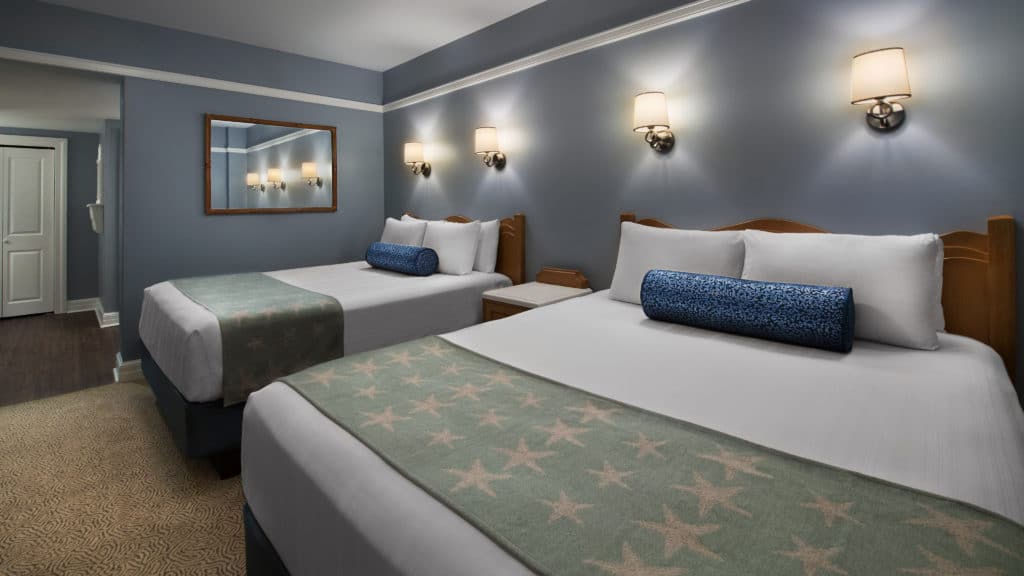 With elegant but casual decor in nautical style, Walt Disney World's Beach Club rooms can't be beat