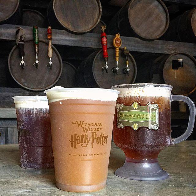 Don't forget a beautiful, frothy pint of butter beer like this one at any of the Harry Potter themed establishments in Universal Studios Orlando